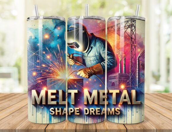 Download Melt Metal Welder Tumbler Wrap - Premium Bundle