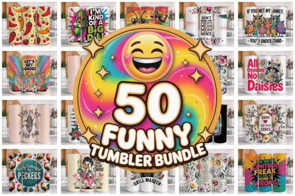Download 50 Funny Tumbler Wrap Bundle PNG V4 - Funny tumbler Collection